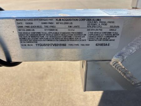 New 2027 Aluma 6310ESA-S-TG Utility Trailer