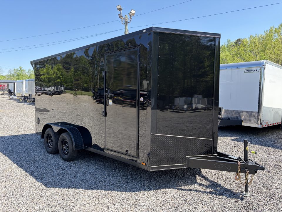 New 2026 Spartan Cargo 7x16 Enclosed Trailer, Race Wing, Polycor, 16" On Center Construction Throughout