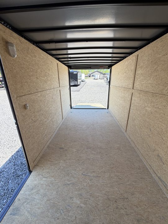 New 2026 Spartan Cargo 7x16 Enclosed Trailer, Race Wing, Polycor, 16" On Center Construction Throughout