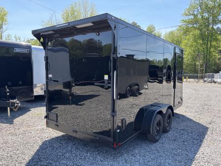 New 2026 Spartan Cargo 7x16 Enclosed Trailer, Race Wing, Polycor, 16" On Center Construction Throughout