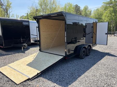 New 2026 Spartan Cargo 7x16 Enclosed Trailer, Race Wing, Polycor, 16" On Center Construction Throughout