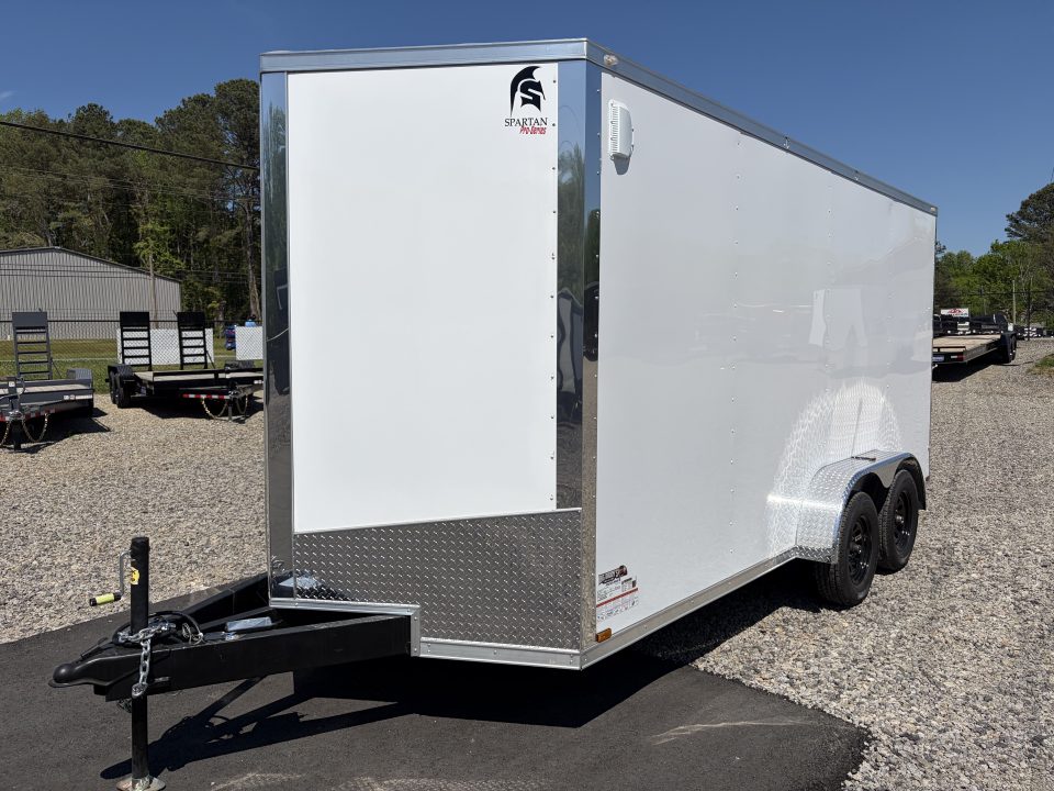 New 2026 Spartan 7X16 Enclosed Trailer, Pro Series, PolyCor, StableDeck, 7' Interior