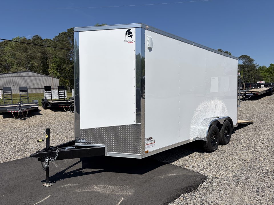 New 2026 Spartan 7X16 Enclosed Trailer, Pro Series, PolyCor, StableDeck, 7' Interior