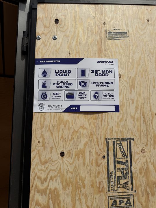 New 2026 Southland Trailers LCHT52-818v-86r Cargo / Enclosed Trailer