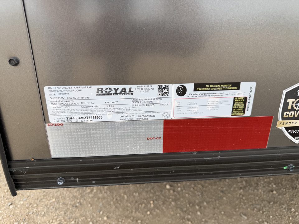 New 2026 Southland Trailers LCHT52-818v-86r Cargo / Enclosed Trailer