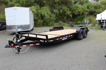 New 2026 Sure-Trac 7x16+4 14K Stationary Deck Tilt Bed Equipment Trailer