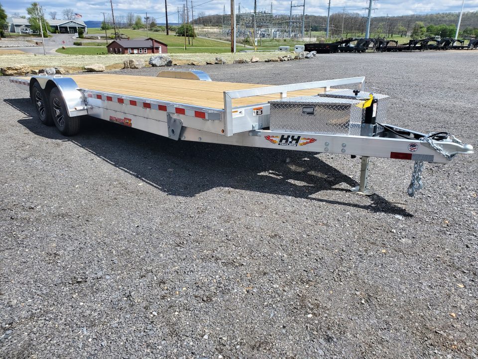 New 2026 H&H Trailers Aluminum Car Hauler / 82"x24' / 9900GVWR