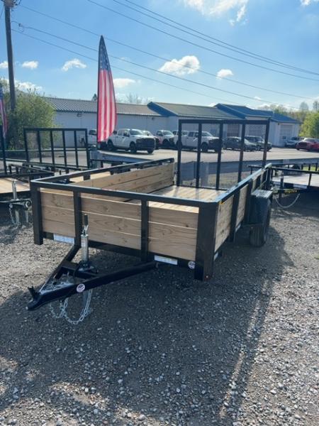 New 2026 Sure-Trac 6 x 12 Tube Top Three Board Utility Trailer