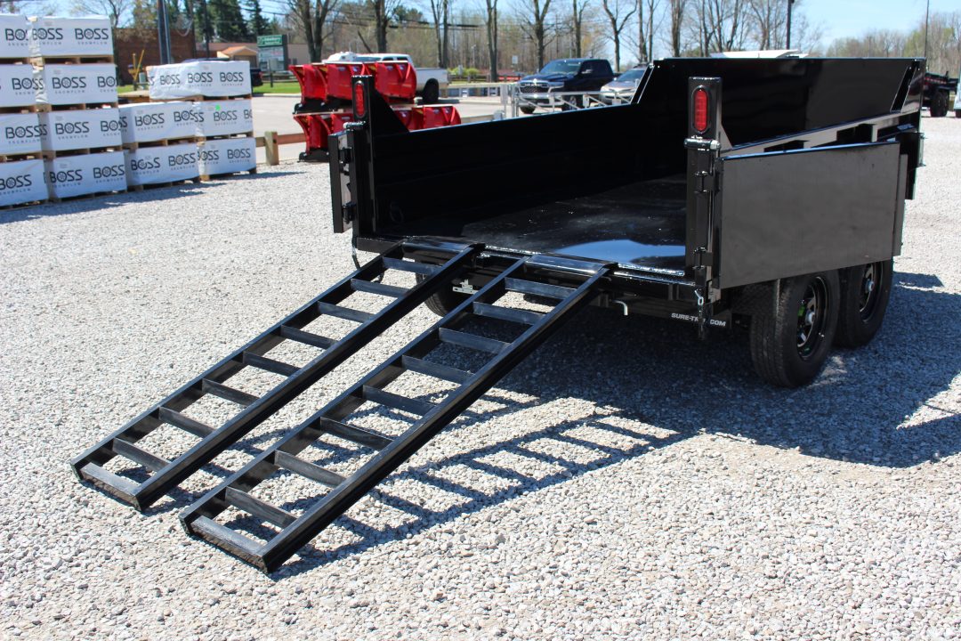 New 2026 Sure-Trac 6' x 10' Dump Trailer - Telescopic - Steel Ramps - 9900#GVW