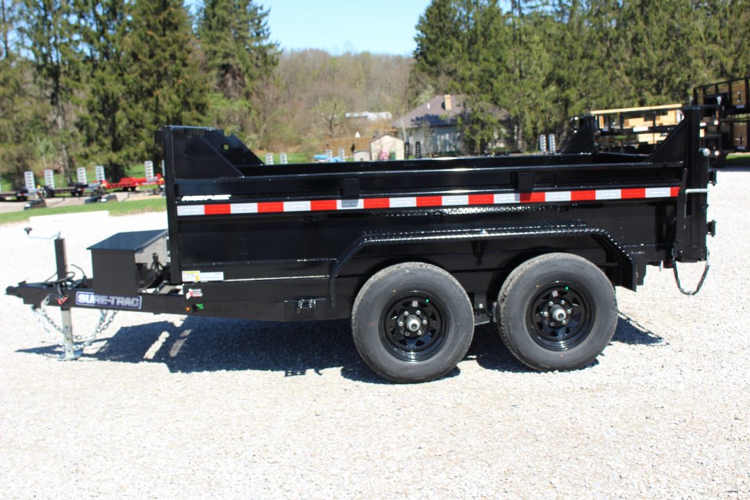 New 2026 Sure-Trac 6' x 10' Dump Trailer - Telescopic - Steel Ramps - 9900#GVW