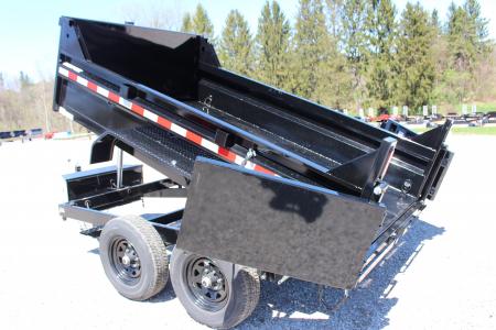 New 2026 Sure-Trac 6' x 10' Dump Trailer - Telescopic - Steel Ramps - 9900#GVW