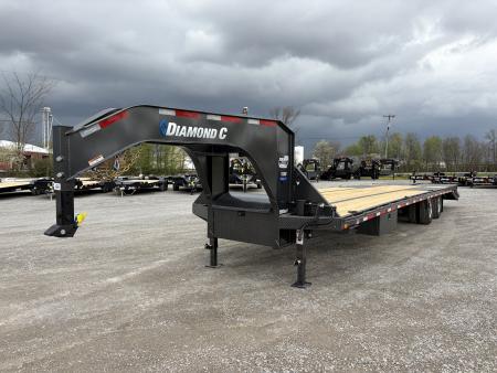 New 2026 Diamond C Trailers FMAX212L35X102MR (30' + 5' X 102 ) 25.9K Max Ramp Flatbed Trailer