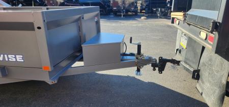 New 6 x 12 BWISE Low Pro Dump Trailer 10k HTONE GRAY***