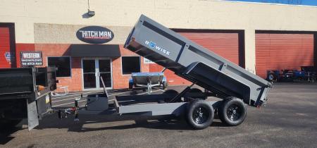 New 6 x 12 BWISE Low Pro Dump Trailer 10k HTONE GRAY***
