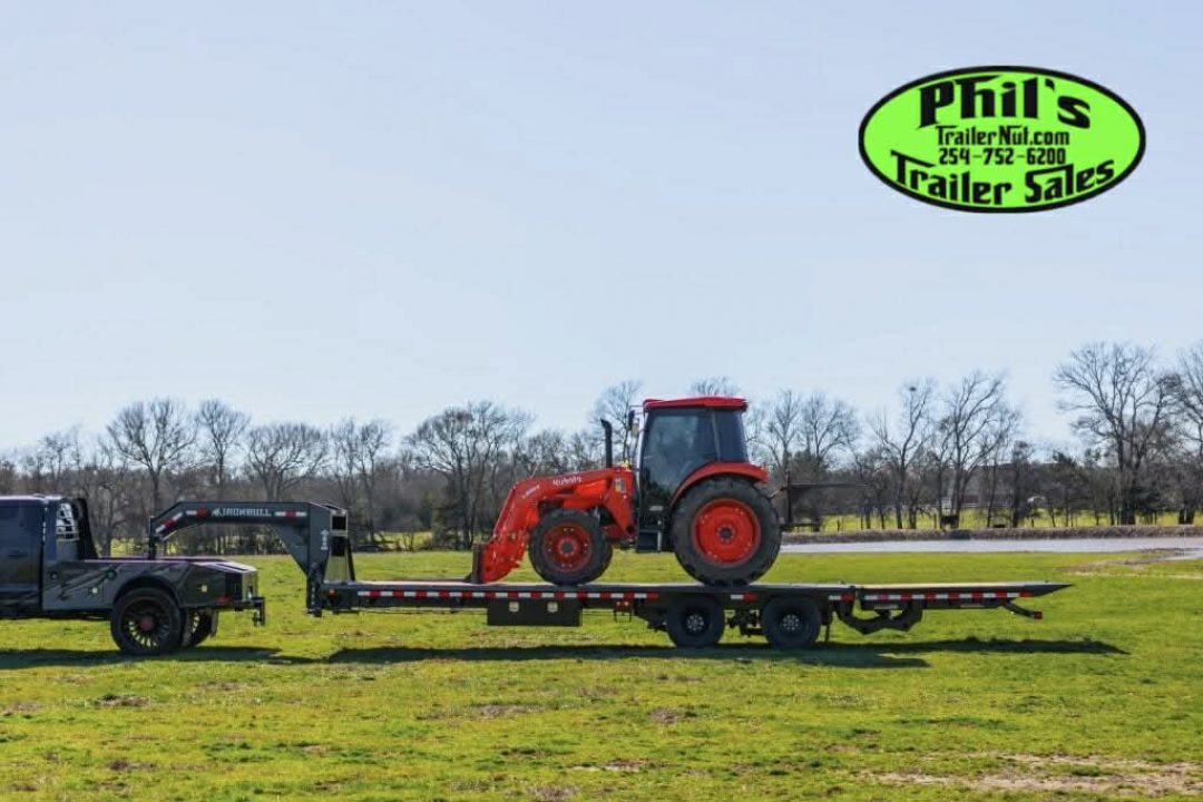 New 2026 Iron Bull 32' TANDEM DUAL GOOSENECK TRAILER 9' HYDRAULIC DOVE GOOSENECK Deckover Trailer