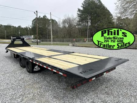 New 2026 Iron Bull 32' TANDEM DUAL GOOSENECK TRAILER 9' HYDRAULIC DOVE GOOSENECK Deckover Trailer