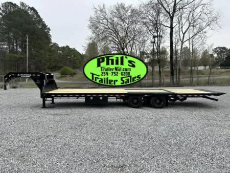 New 2026 Iron Bull 32' TANDEM DUAL GOOSENECK TRAILER 9' HYDRAULIC DOVE GOOSENECK Deckover Trailer