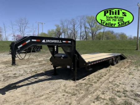 New 2026 Iron Bull 32' TANDEM DUAL GOOSENECK TRAILER 9' HYDRAULIC DOVE GOOSENECK Deckover Trailer