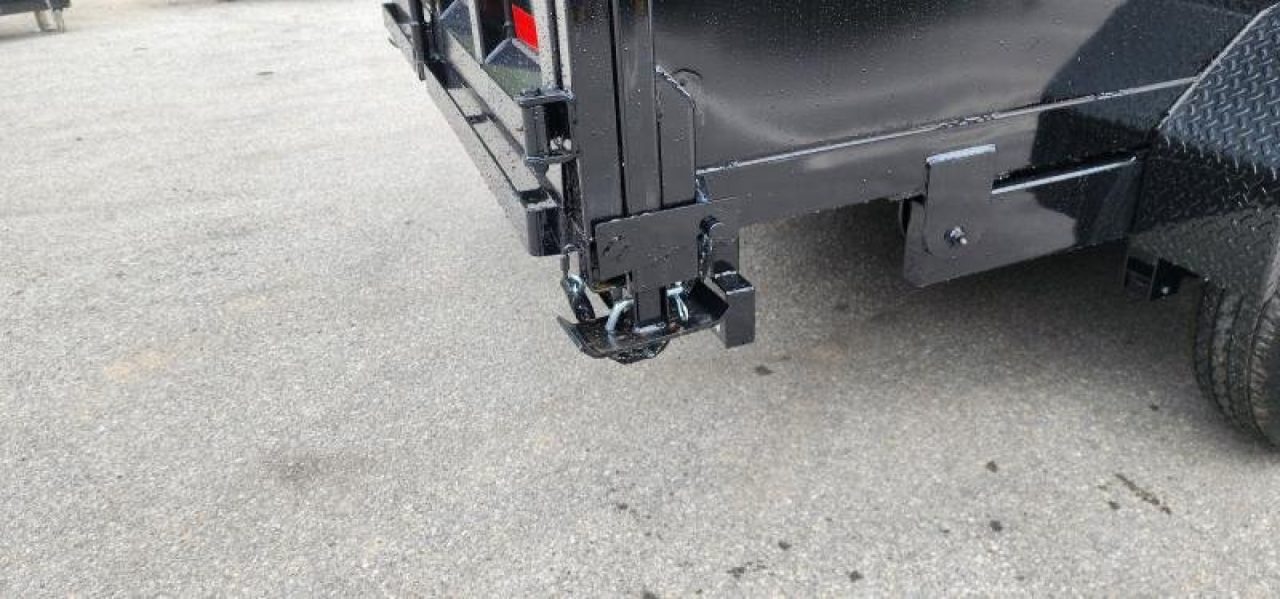 New 7 x 16 Sure-Trac Low-Pro Telescopic Dump Trailer 4ft Side 14k w/Hydraulic Jack