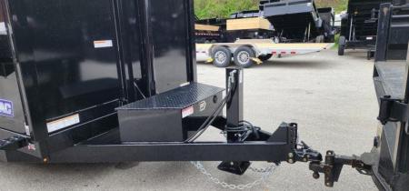 New 7 x 16 Sure-Trac Low-Pro Telescopic Dump Trailer 4ft Side 14k w/Hydraulic Jack
