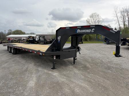 New 2026 Diamond C Trailers FMAX210L35X102HDT (102" x 35') 25K Hydraulic Dovetail Flatbed Trailer
