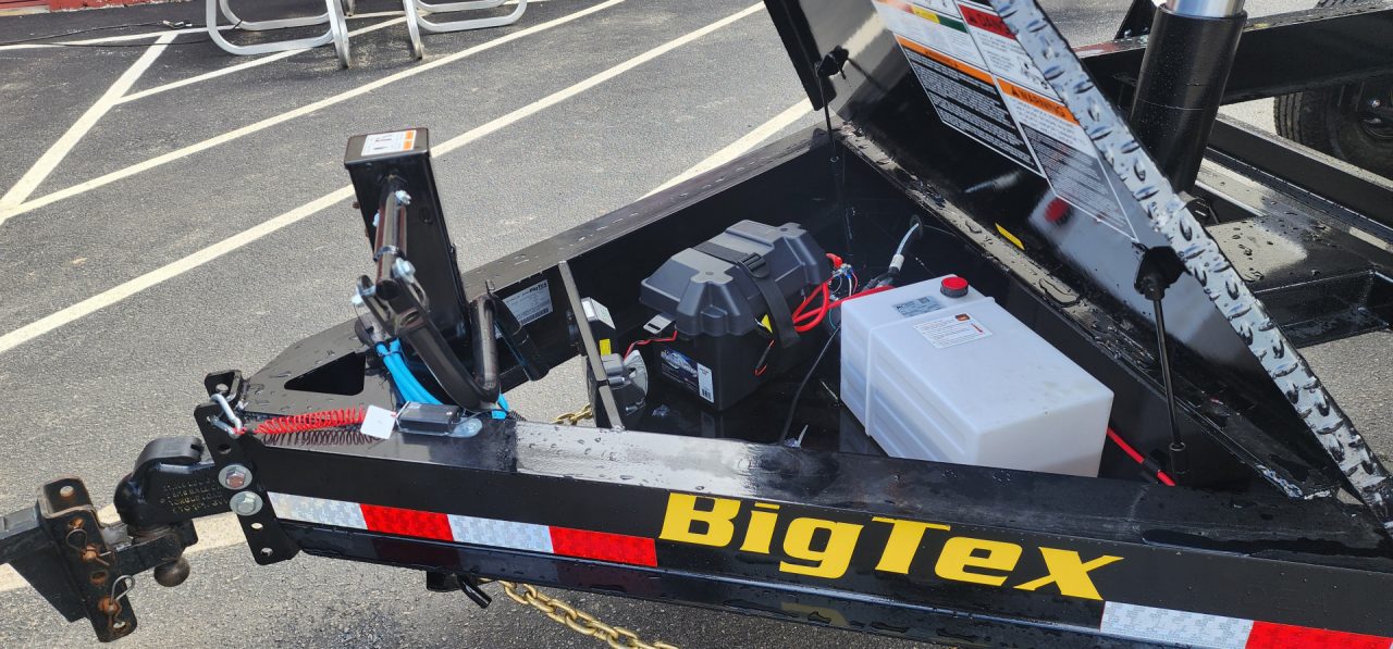 New 7 x 16 Big Tex Low Pro 14TD 4' High Sides Telescopic Dump Trailer 15.4K****7 Gauge Floor