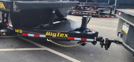 New 7 x 16 Big Tex Low Pro 14TD 4' High Sides Telescopic Dump Trailer 15.4K****7 Gauge Floor