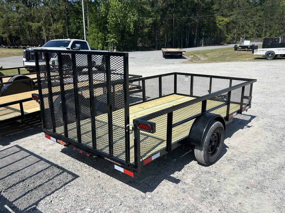 New 2026 Down 2 Earth Trailers 76X12 Utility Trailer with 24" Expanded Metal Sides