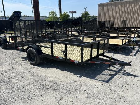 New 2026 Down 2 Earth Trailers 76X12 Utility Trailer with 24  Expanded Metal Sides