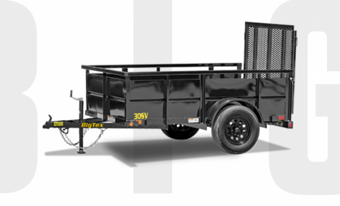 New 5 x 8 Big Tex 24" Steel Sides Utility 3k