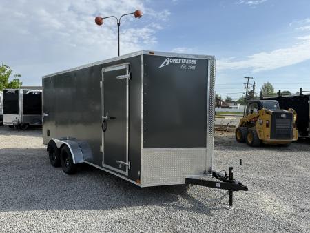 New 2026 Homesteader Trailer 7X16X6'6  Intrepid Ramp Door Package W/ Polycor Exterior Cargo / Enclosed Trailer