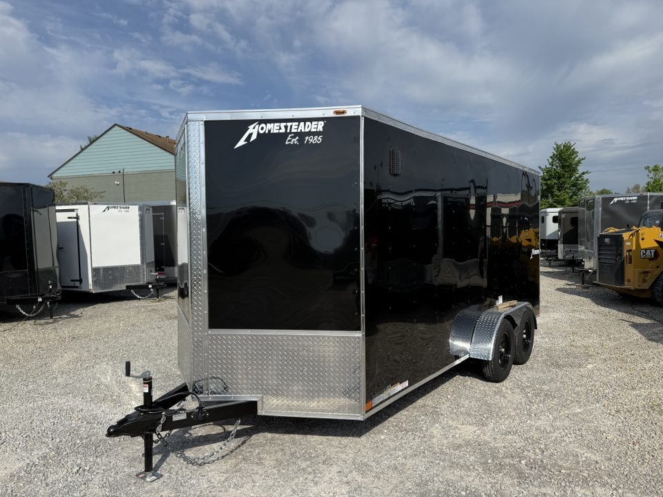 New 2026 Homesteader Trailer 7x16x6'6" Intrepid Ramp Door Package W/ Polycor Cargo / Enclosed Trailer