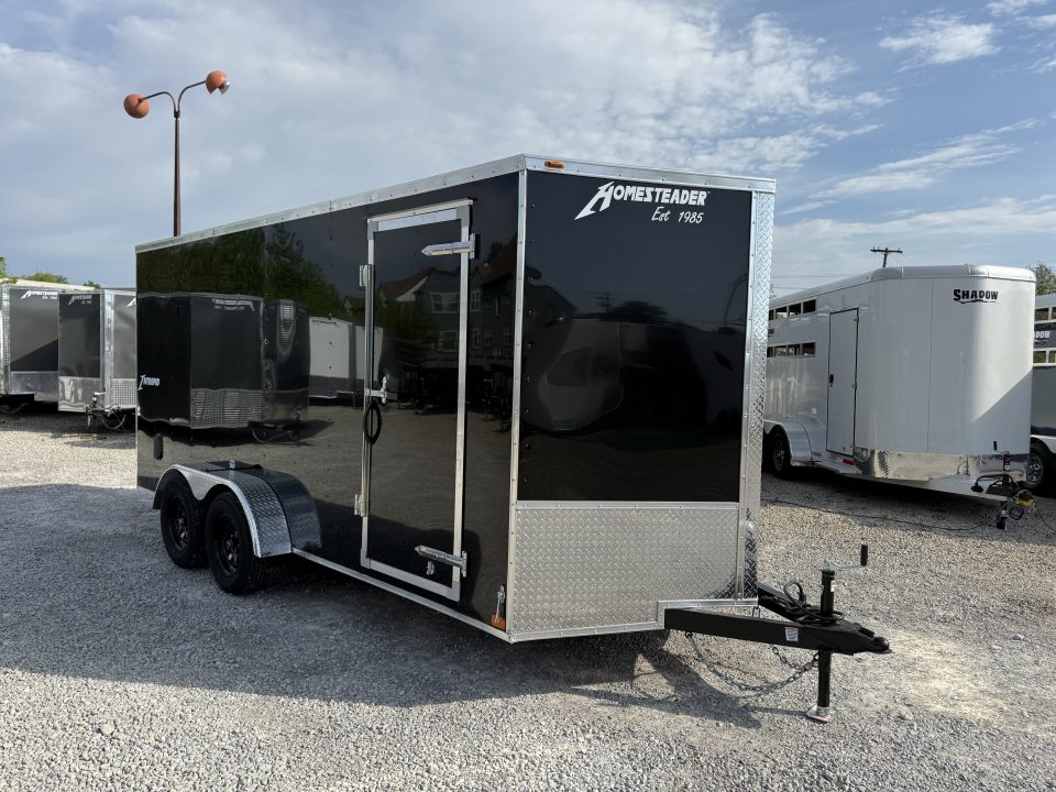 New 2026 Homesteader Trailer 7x16x6'6" Intrepid Ramp Door Package W/ Polycor Cargo / Enclosed Trailer
