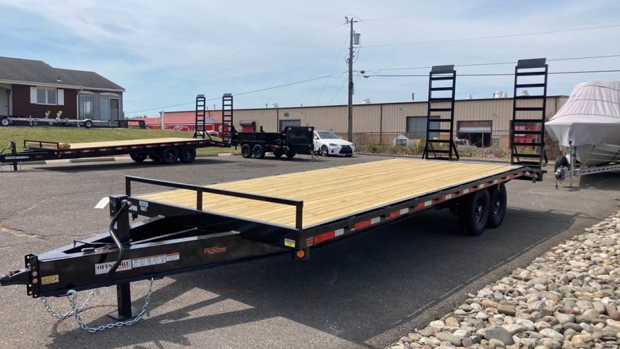 New 2027 Quality Steel and Aluminum 102x20+4 Deckover Trailer