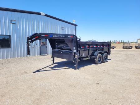 New 2026 Load Trail 83"x14' Gooseneck Dump Trailer W3' Sides
