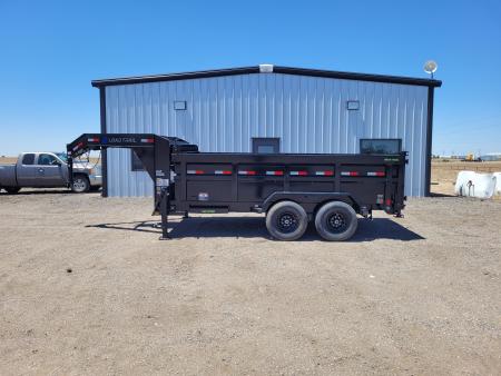 New 2026 Load Trail 83"x14' Gooseneck Dump Trailer W3' Sides