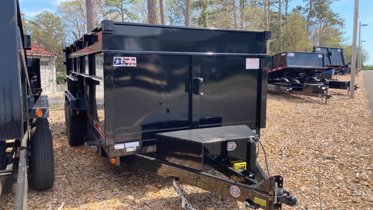 New 2027 Quality Steel and Aluminum 7x16 4' side Dump Trailer