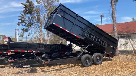 New 2027 Quality Steel and Aluminum 7x16 4' side Dump Trailer