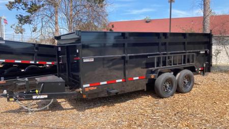 New 2027 Quality Steel and Aluminum 7x16 4' side Dump Trailer