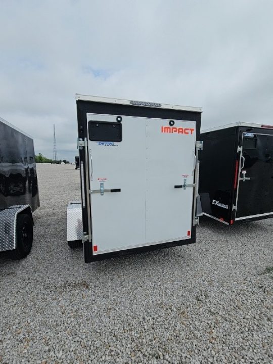 New 2026 Impact Trailers 5 x 10 Quake Flat Top V-Nose 3K