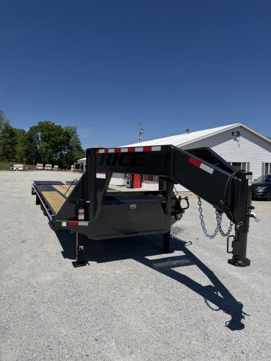 New 2026 Rice Trailers Gooseneck 14K 20+5 Mega Ramps