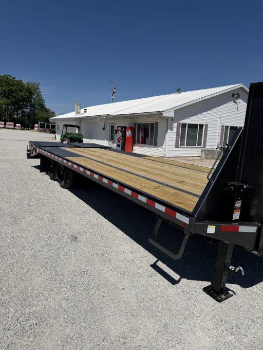 New 2026 Rice Trailers Gooseneck 14K 20+5 Mega Ramps