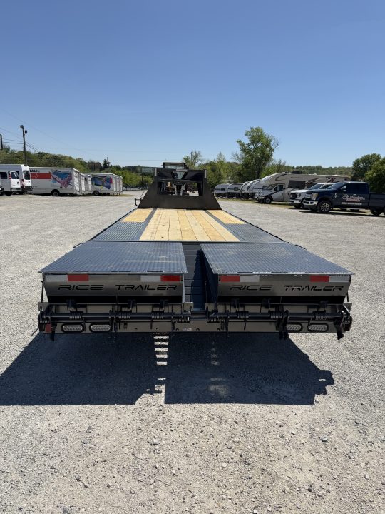 New 2026 Rice Trailers Gooseneck 14K 20+5 Mega Ramps