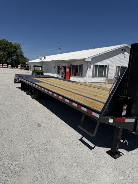 New 2026 Rice Trailers Gooseneck 14K 20+5 Mega Ramps