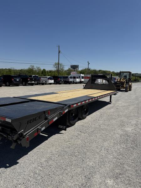 New 2026 Rice Trailers Gooseneck 14K 20+5 Mega Ramps