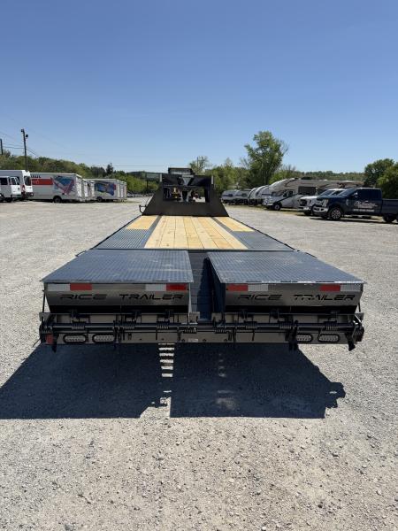 New 2026 Rice Trailers Gooseneck 14K 20+5 Mega Ramps