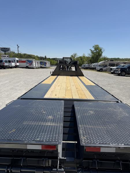 New 2026 Rice Trailers Gooseneck 14K 20+5 Mega Ramps