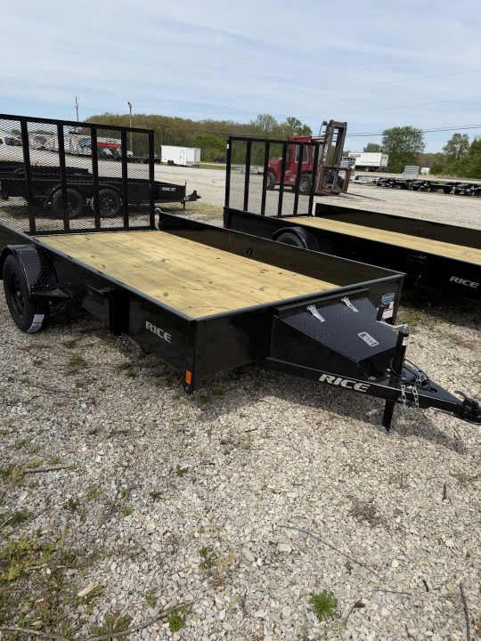 New 2026 Rice Trailers 82"X12' 3K Utility Trailer