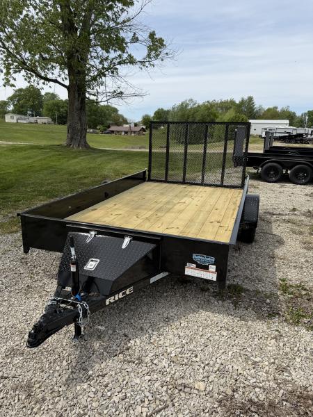 New 2026 Rice Trailers 82 X12' 3K Utility Trailer
