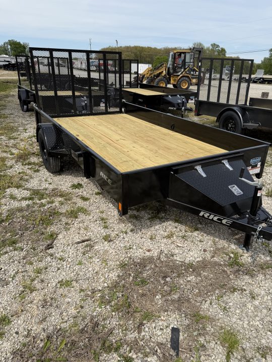 New 2026 Rice Trailers 76"X12' Utility Trailer